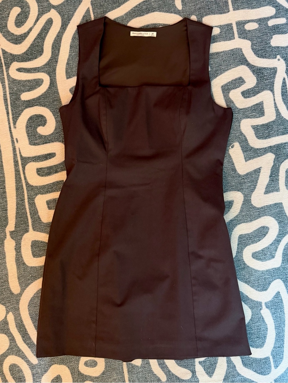 Abercrombie & Fitch Dark Brown Square-Neck Sheath Dress